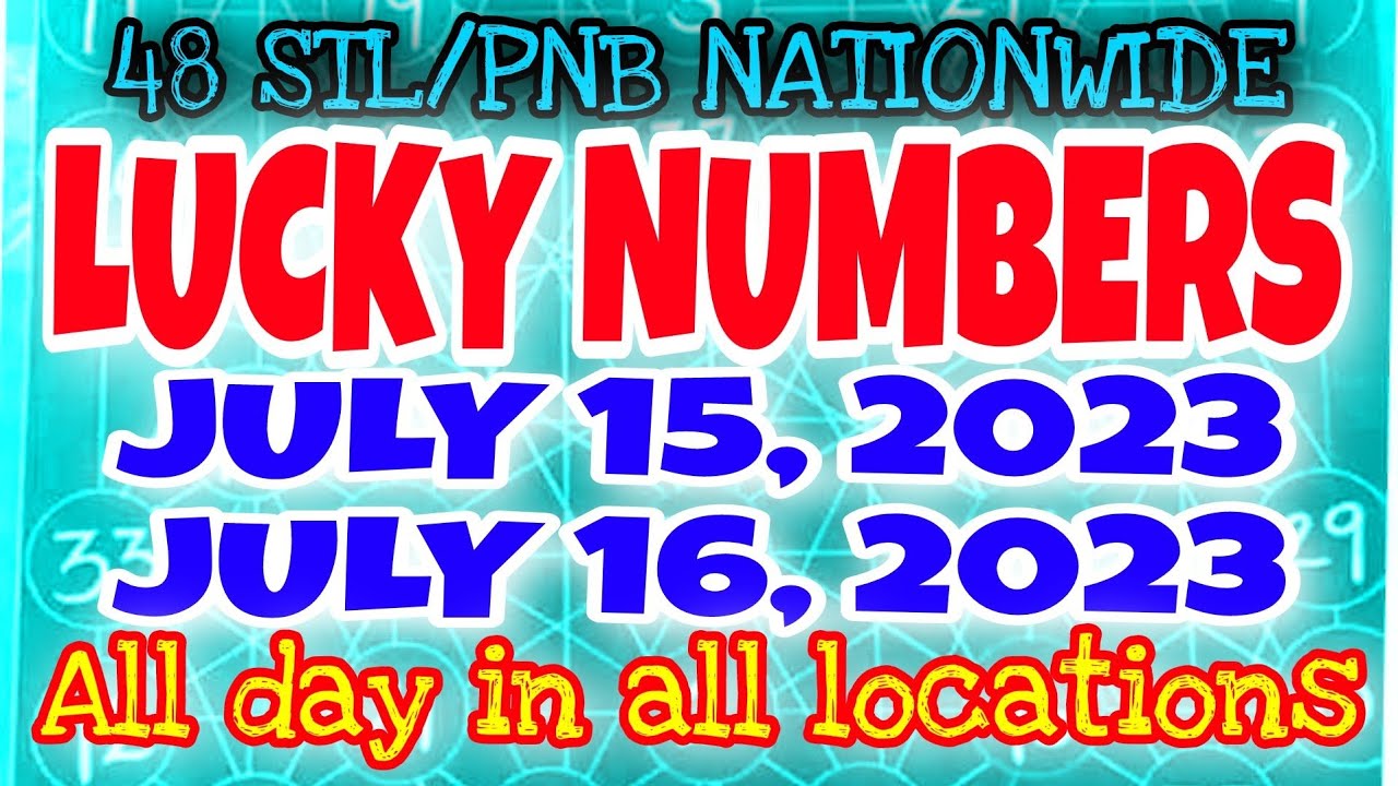 LUCKY NUMBERS JULY 15, & JULY 16, 2023 ALL DAY IN ALL LOCATIONS. YouTube