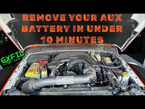 Replacing your Jeep Auxiliary Battery - YouTube