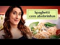 Nossa cozinha: spaghetti com abobrinha e hortelã em 15 min!