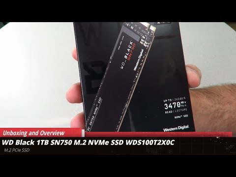 WD Black 1TB SN750 M.2 NVMe PCIe SSD Unboxing and overview