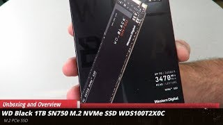 WD Black 1TB SN750 M.2 NVMe PCIe SSD Unboxing and overview - YouTube