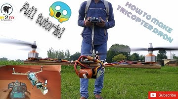 🧐🧐How to make tricopter dron using kk2.1.5 flight controller/ Y-4  ड्रोन कैसे बनाये how to make dron