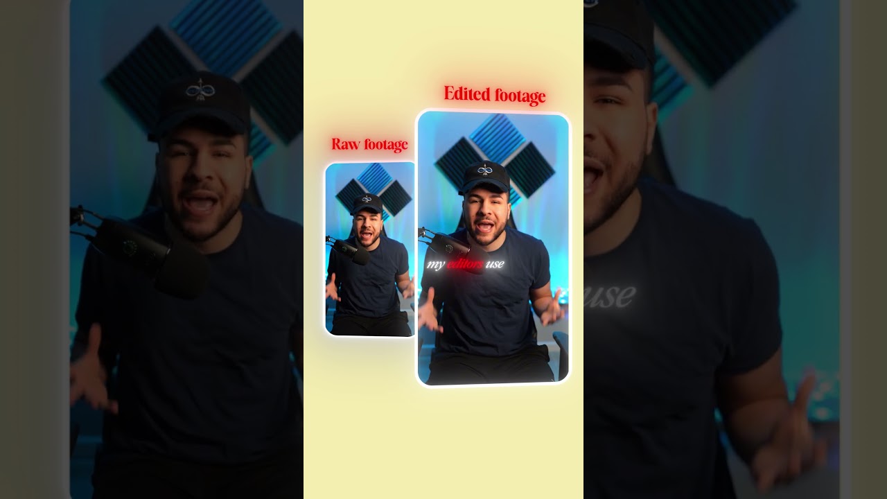 Raw footage vs edited footage by me