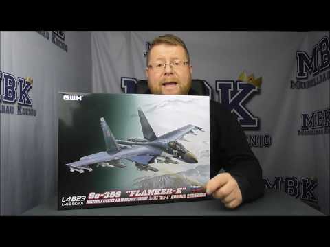 Video: Great Wall Hobby GWHL4823 Su-35S "Flanker E" víceúčelový stíhací letoun, verze vzduch-země (1/48)