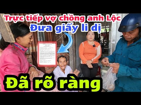 Video Trực tiếp vợ chồng anh Lộc đến đưa giấy tờ li dị cho... - youtube