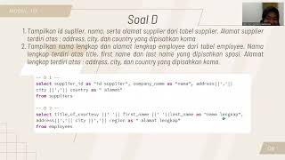 Tugas Sistem Basis Data || Modul 10 Select dan Orderby || Modul 11 Where dan Agregat