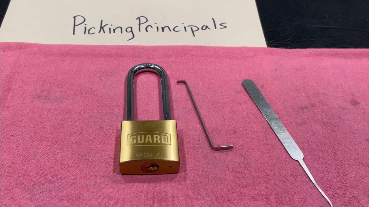 [125] Guard 834/40 Long Shackle Padlock Picked YouTube