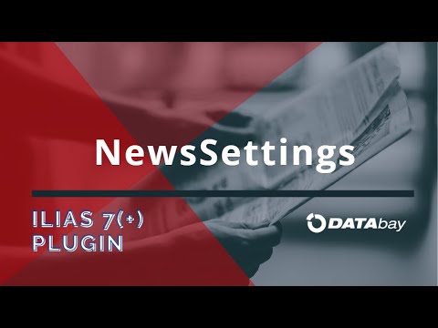 ILIAS NewsSettings Plugin von Databay