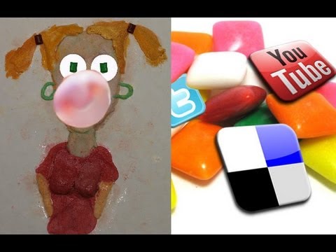 Unique Art With a Message: Chiclets Bubble Gum Scu