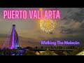 [4K] Walking the Malecón at PLAYA LOS MUERTOS in Puerto Vallarta, Mexico | Sunset walk w/ fireworks!