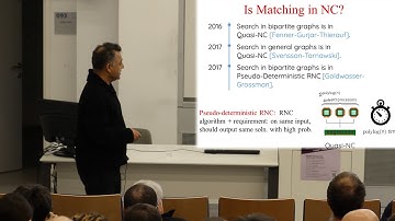 Vijay Vazirani (UC Irvine): Matching is as Easy as the Decision Problem, in the NC Model