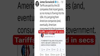 Tariffs explained in seconds #tariffs #trump #shorts