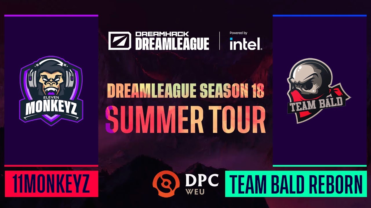 Dota2 - 11Monkeyz vs. Team Bald Reborn - Game 1 - DPC WEU Tour 3 - DreamLeague Season 18