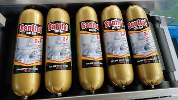 Big Sausage horizontal way tube labeling machine wrap around with auto feeding device