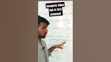 quantum numbers complete video