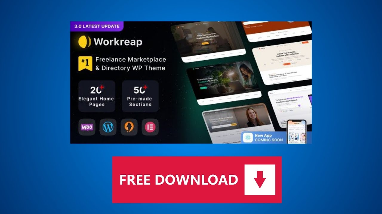 Download Workreap WordPress Theme for Free | Build Your Own Fiverr ...