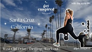 Santa Cruz-  thrifting, vegan snacks, gym- California Vlog