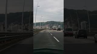 llegando a la isla de florianopolis.