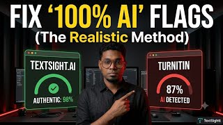 Fix 100% AI Flags: The Smarter Way to Humanize Your Writing (TextSight.ai Deep Dive)