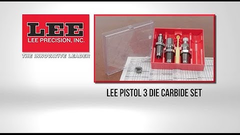 Lee Pistol 3-Die Carbide Set