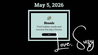 Strands Theme of the Day for May 5, 2026: Get up!