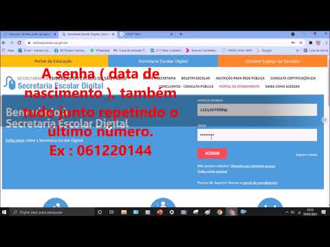 SED E CMSP - Tirando dúvidas sobre login e senha