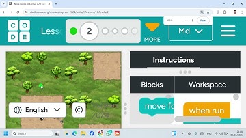 Lesson 17 While Loops in Farmer 2  Express Course  code org  #Coding #Gmaing #Website