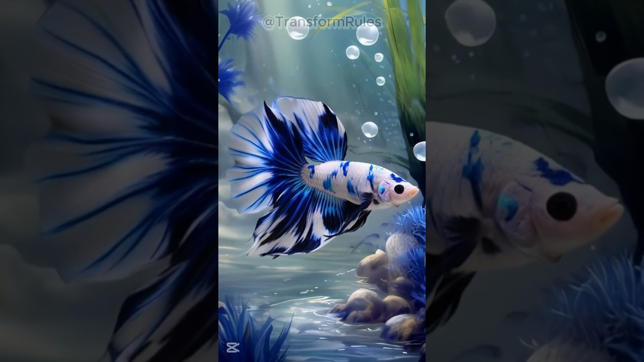 Halfmoon Betta Fish Hybrid Mutant Transformation - with Songs