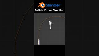 How to change the direction of a curve in Blender blender3d  shorts  blendertutorial