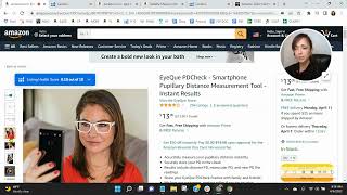 ASIN Review: EyeQue PDCheck - Smartphone Pupillary Distance Measurement Tool - Amazon FBA
