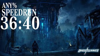 Ghostrunner Any% Inbounds Speedrun in 36:40 (Former WR)