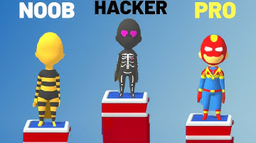 NOOB vs PRO vs HACKER - Epic Race 3D