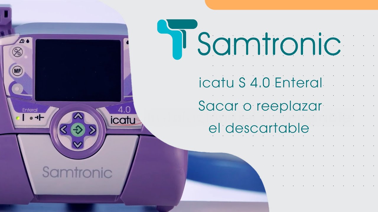 Reemplazo del descartable  - Bomba de Infusión Peristáltica | icatu S 4.0 Enteral Samtronic