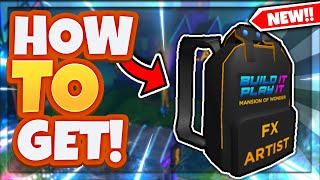 free Item How To Get The artist Backpack In Roblox Mansion Of Wonder Roblox Promo Code