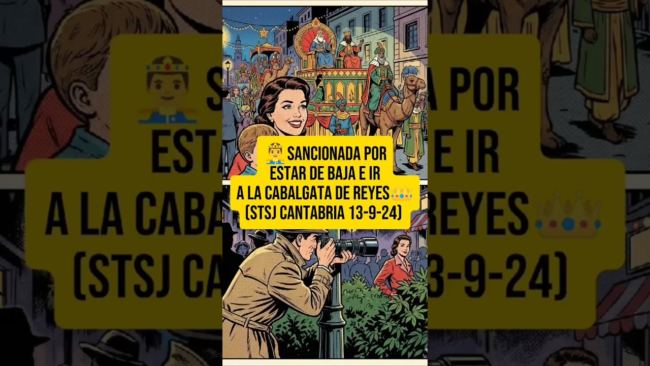 🤴SANCIONADA POR ESTAR DE BAJA E IR A LA CABALGATA DE REYES👑(STSJ CANTABRIA 13-9-24)