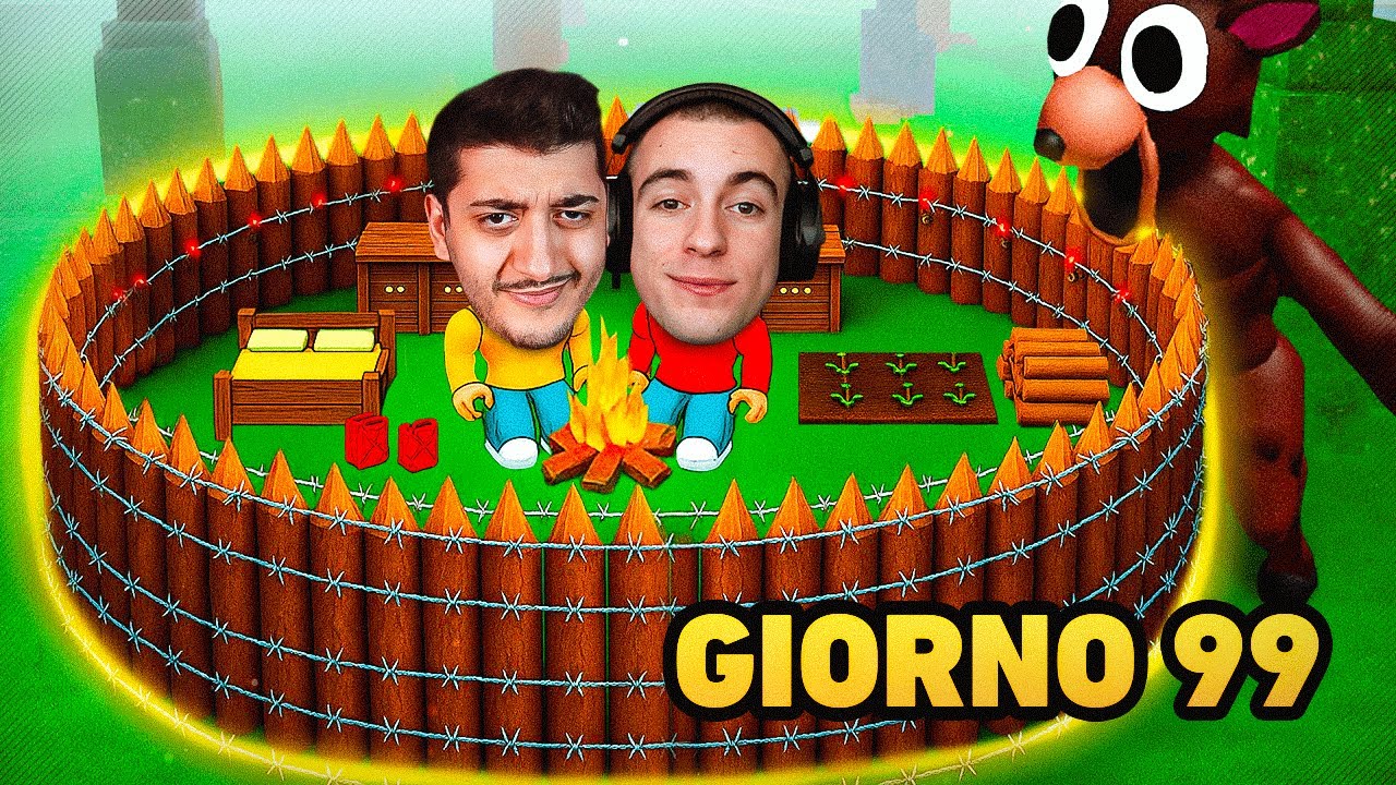 NICO e LOLLO FANNO la MIGLIORE BASE su 99 NOTTI nella FORESTA! ROBLOX ITA