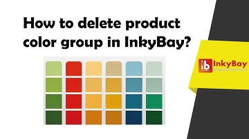 How to delete product color gorup in inkybay