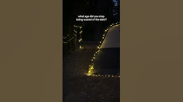 my first solo camping trip was a success and these string lights made it easier and more enjoyable