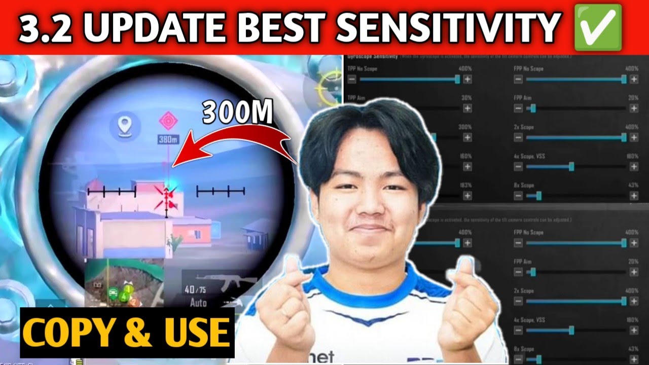 3.2 UPDATE BEST ZERO RECOIL SENSITIVITY 🔥| DRS SLEEPY SENSITIVITY | PUBG MOBILE