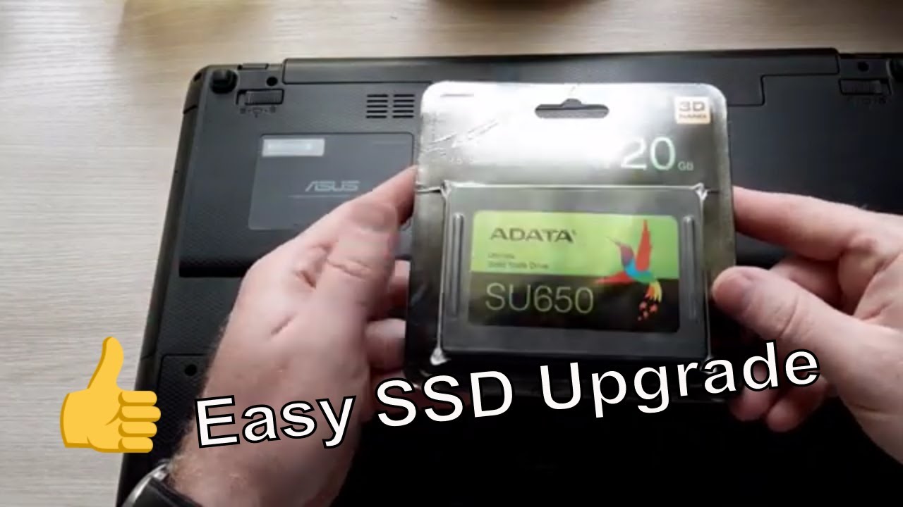 How to easy upgrade Asus X55VD hard drive to SSD drive I Laptop