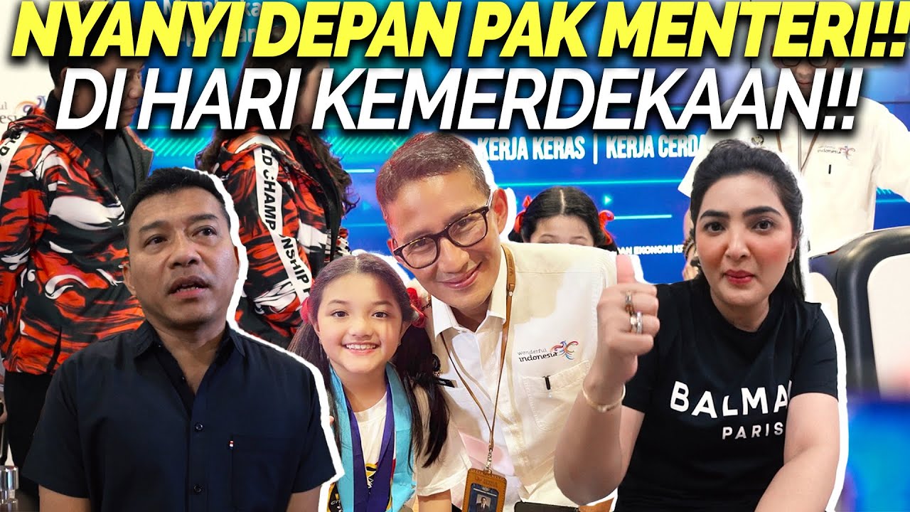 FULL!! DETIK-DETIK BERTEMU MENTERI SANDIAGA UNO! TERHARU ARSY DAPAT HADIAH DI HARI KEMERDEKAAN!