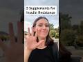 5 supplements that can help your blood sugars! #insulinresistance #pcos