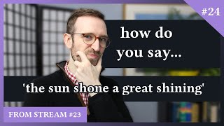 Sketching out a tense and aspect system | Conlang with Me S01E24