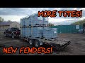 #365 Fabricating New Fenders for Equipment Trailer &amp; Picking up IBC Totes for Firewood