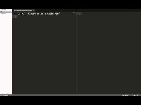 1 - Setting a PIN (Pseudocode)