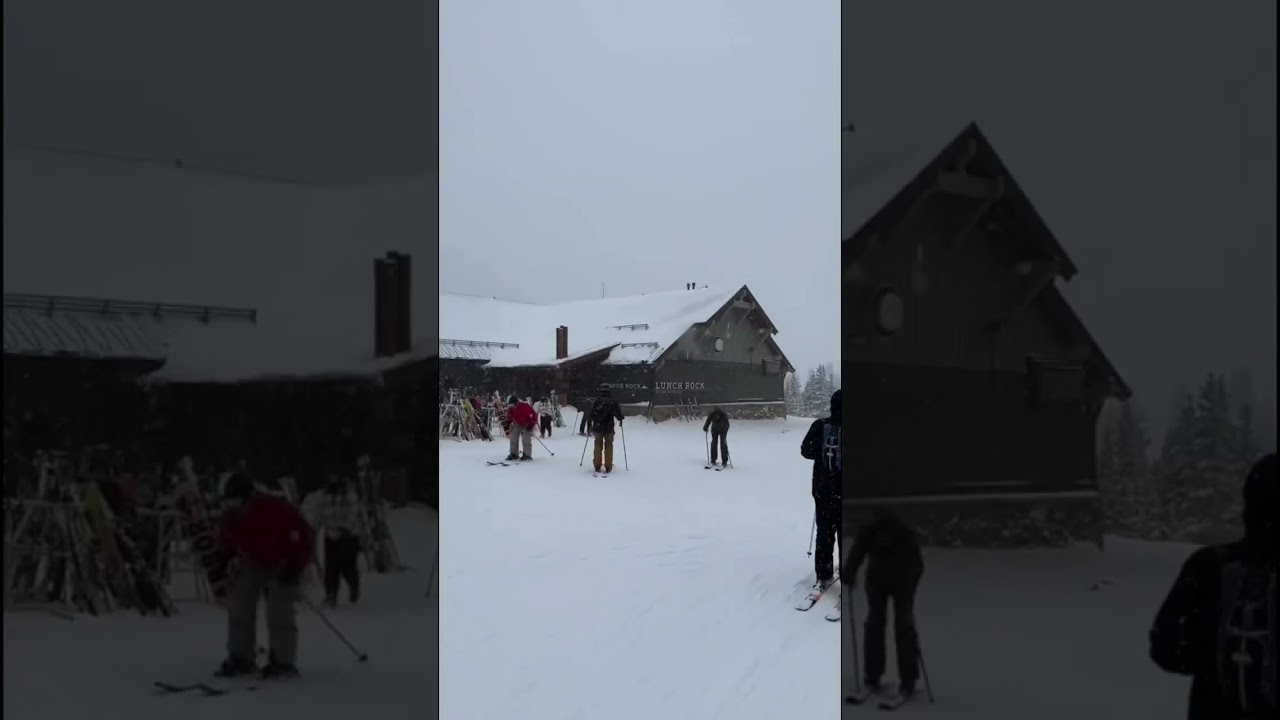 Everything I eat while skiing for the whole day! 