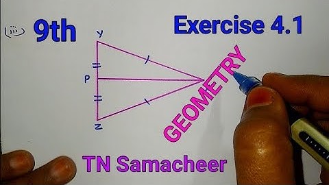 TN Samacheer 9th std Maths| Geometry| Exercise 4.1(2,3,4,5)| Congruent triangles |Transversal