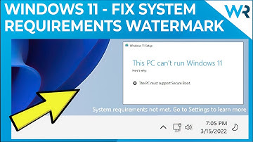 How to remove the System Requirements Not Met Watermark in Windows 11