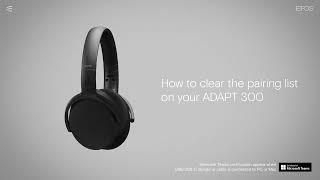 How to clear the pairing list on your ADAPT 300 Guide