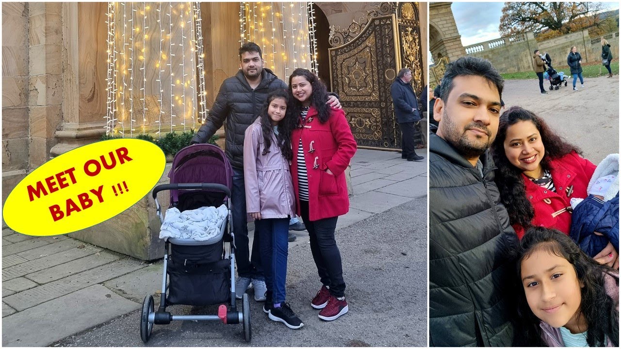 Meet Our Baby...Face Reveal🧿 | Christmas Market Visit at Chatsworth | First Outing After Baby Birth